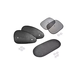 Auto Pearl Black Window Sunshade Curtains for Eeco (Set of 5 Pcs)-22