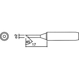 Hakko Tip Solder Plating 2C Type 6.5 Φmm Outer Dia Size M For 900M, 900M-T-2CF (10) (Set of 10) image 2