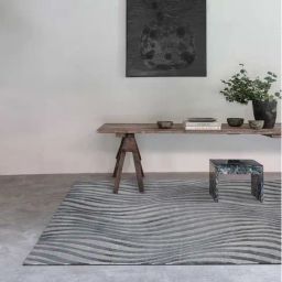Ddecor Rugs Grey Blended Stripes Rugs-19