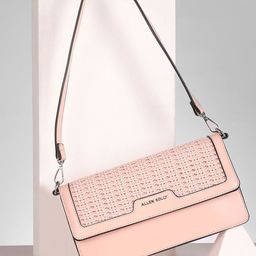 Allen Solly Woman Textured Baguette Cut Work Shoulder Bag-picture-0