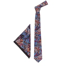 Tossido Multicolor Printed  Tie with Pocket Square image 2