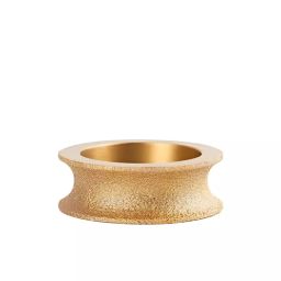 TileMaster Brazed Diamond Ceramic Grinding Wheel Round Shape Gold Color 20 mm Thickness 4 cm Length, TM-206-22