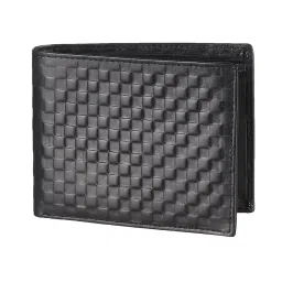 Kara Black Formal Leather Bi-Fold Wallet For Men image 2