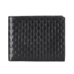Kara Black Formal Leather Bi-Fold Wallet For Men image 1