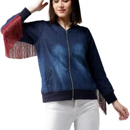 DOLCE CRUDO Navy Regular Fit Jacket image 1