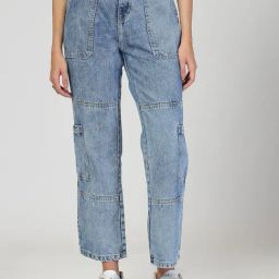 Style Quotient Women Blue Relaxed Fit High Rise Cargos-image-86