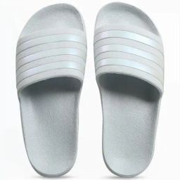Adidas Women's ADILETTE Blue Slides-image-54