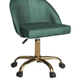Doe Buck Velvet Finish Adjustable Office Chair-image-38