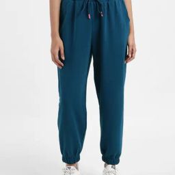 Levi's Teal Cotton Relaxed Fit Mid Rise Joggers-image-70