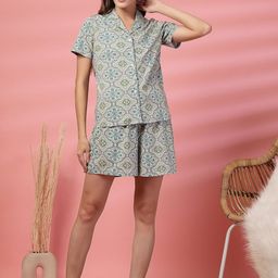 ETC Women Abstract Printed Night suit-image-20