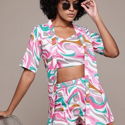 Roadster Women Printed Pure Cotton Co-Ords Set-picture-29