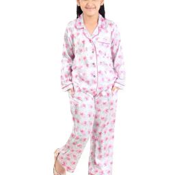 Tiny Girl Off White Barbie Printed Night Suit-image-82