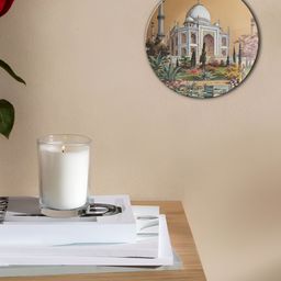 THE QUIRKY HOME Brown & White Symbol of Love Printed Decorative Ceramic Wall Plate-image-67