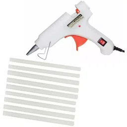 FADMAN Mini 20 W Trigger Feed Hot Glue Gun White With 9 Stick, FD20W-12