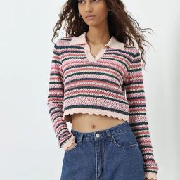 Nuon by Westside Multicolour Knitted Cotton T-Shirt-image-67