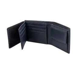Kara Navy Casual Leather Bi-Fold Wallet For Men image 5