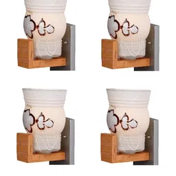 Somil Premium Designer Glass Wall / Night Lamp Elegant & Stylish Dcor Accent for Modern Interiors, color- Brown, White, Size:- 19 X 32 X 29.5 CM-10