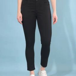 Crimsoune Club Black Blended Skinny Fit High Rise Jeans-image-19