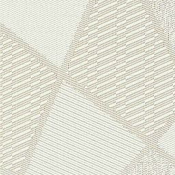 HOKIPO Set Of 4 Cream-Coloured & White Geometric Reversible Table Placemats image 5