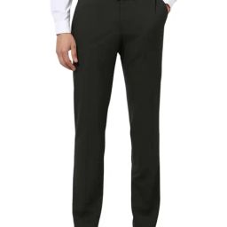 Van Heusen Black Slim Fit Trousers-image-57