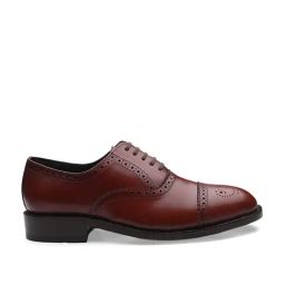 Legwork Men's Maroon Brogue Shoes-image-99