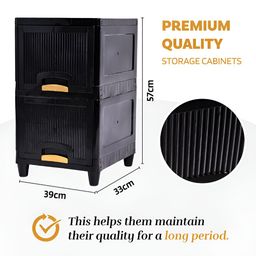Aura Black Set of 6 Regular Multi-Utility Organisers image 2