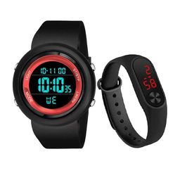 TARIDO Men Pack of 2 Printed Dial & Straps Digital Watch TR_102 RED+BEND-12