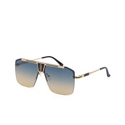 StyleCast x Revolte Men Metal Rimless Oversized Sunglasses-74