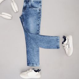 Pantaloons Junior Boys Low Distress Heavy Fade Jeans-image-72