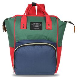 Chinmay Kids Baby Diaper Backpack for New Born - Red & Green-16