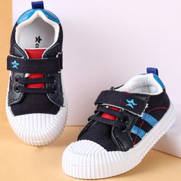 Cute Walk by Babyhug Casual Shoes with Velcro Closure Solid Colour - Blue-image-12