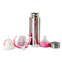 Fantasy India 3 in 1 Baby Feeding Bottle Thermo Steel Multifunctional Sipper Nipple & Straw- 180 ml-image-8