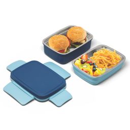 Signoraware StarX Double Decker Steel Lunch Box - Navy Blue-image-26