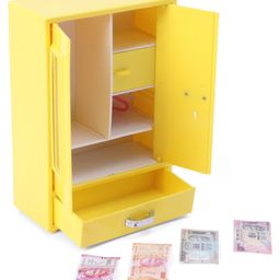 Ratnas Princess Storwell Toy Almirah - Yellow-image-10
