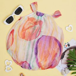 Creative Kids Infant Girls Tie-Dye Printed Bodysuit-42
