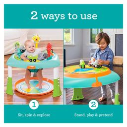 Infantino 2-in-1 Sit Spin and Stand Entertainer and Activity Table Multicolor 4 months to 5 Years image 2