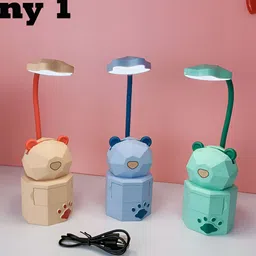 Flenzy Blue Acrylic Square Table Lamp-56