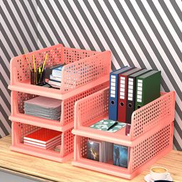 Aura Pink 5 Pieces Textured Multi-Utility Organisers-image-13