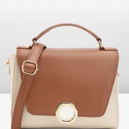 Mast & Harbour Colourblocked Structured Sling Bag-0