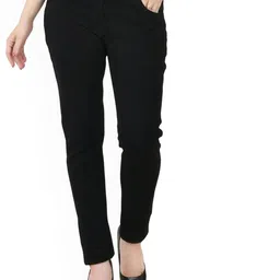 LINARIA Women Cotton Classic Slim Fit Mid-Rise Low Distress Jeans-picture-36