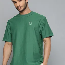 Puma Solid Drop-Shoulder Sleeves Pivot Basketball Pure Cotton T-shirt-image-4