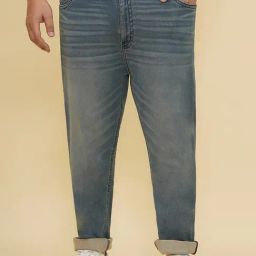 John Pride Blue Regular Fit Stretchable Jeans-image-55