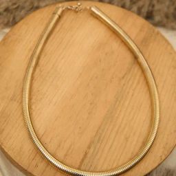 ToniQ Gold coiled Choker Necklace-image-57