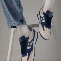 Rare Rabbit Men's Turquoise Blue Sneakers-image-2