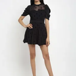 Global Republic Black Polka Dot Dress-image-92