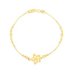 Malabar Gold and Diamonds 22k Gold Floral Bracelet for Women-picture-11