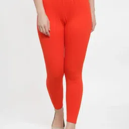 Gracit Orange Regular Fit Leggings-picture-29