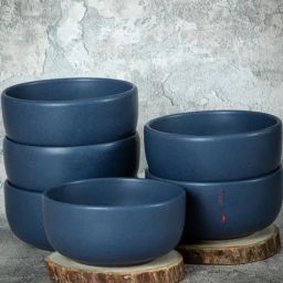 Goodhomes Blue Stoneware Bowl - Set of 6 (340ml)-image-50