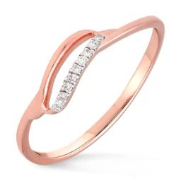 Malabar Gold and Diamonds 18k IGI Certified Diamond Rose Gold Ring for Women-image-64
