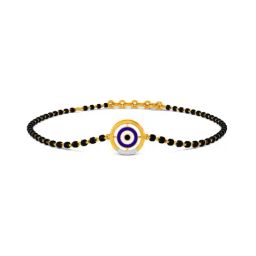 Kisna Diamond & Gold Jewellery Runi Evil Eye 14k Gold & Diamond Bracelet for Women-image-80